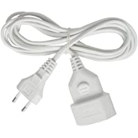 Brennenstuhl Cable alargador de corriente de enchufe plano tipo euro (enchufe europeo- para interiores- cable plano de 5…